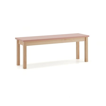Bench seat ZET, 1200x440 mm, dark pink
