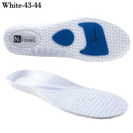 Shoe Lift Memory Bomull Innersula WHITE-43-44 WHITE-43-44