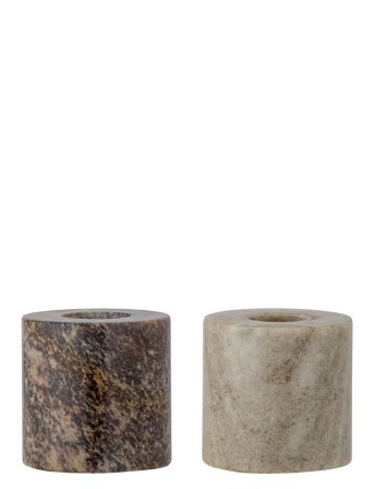 Lava Candlestick Home Decoration Candlesticks & Tealight Holders Candlesticks Brun Bloomingville*Betinget Tilbud