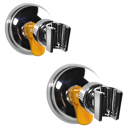 2 vakuumsugkopp dusj dusjmunnstykke brakett base vegg