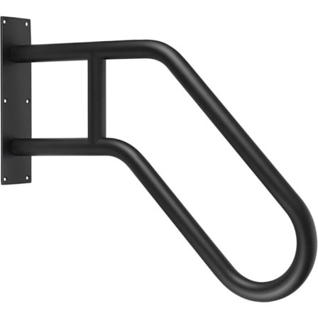 Trappegelender for innendørs og utendørs bruk, U-formet sikkerhetsrekkverk for 1-3 trinn, kompatibelt med garasje, hage, verandatrinn