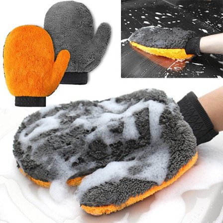 Bilrengøring Duster Handsker Håndklæde Blød Microfiber Chenille