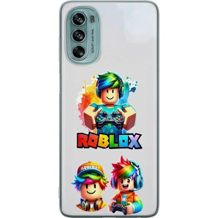 Yhteensopiva Puhelinkuori Motorola Moto G62 5G Roblox Sateenkaari Pelaajan Muotoilu