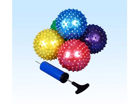 Massagekulor, pump, 100mm, olika färger 25/fp - Lyreco - Skola och förskola - Idrott, hälsa och rörelse - Bollar - Gymnastik och lek