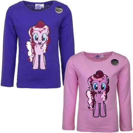 My Little Pony Långärmad Tröja - Pinkie Pie Med Paljetter 98, Lila