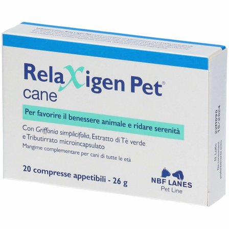 Relaxigen Pet Cane 20 Compresse - Calmante Naturale per Cani