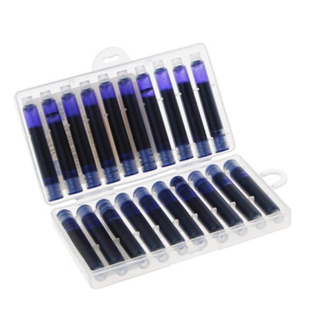 20 stk. Utskiftbar fyllepennblekkpatron Refill Ink Sac Universal Design