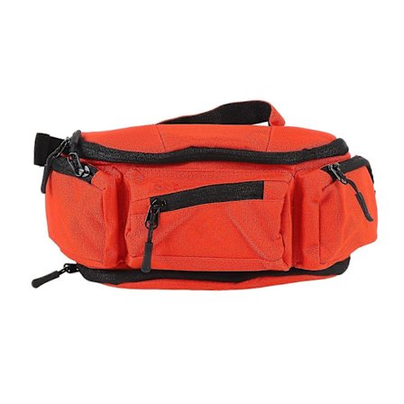 Vanntett midjeveske stor kapasitet partisjon oppbevaring justerbart belte midjeveske kompatibel med reiser fotturer løping utendørssporter oransje