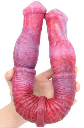 DoublePlayz Wolf Double Dildo 48 cm - Vuxen.dk: For hende