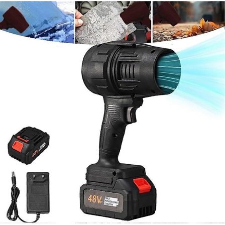 (Sort) Seese Ledningsfri Løvblæser Håndholdt Turbo Jet Blæser 2025