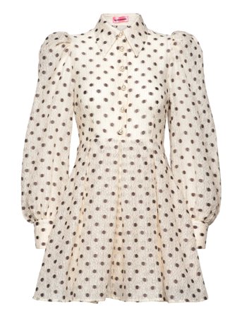 Jennifer Dresses Shirt Dresses Creme Custommade*Betinget Tilbud