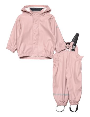 Pu Rain W. Susp. Recycled Outerwear Rainwear Rainwear Sets Vaaleanpunainen Mikk-Line