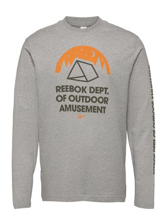 Cl Camping Graphic Ls Tee Grey Reebok Classics
