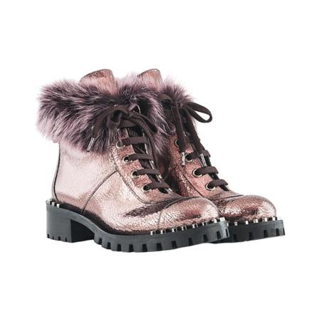 Ras, Leather ankle boots Różowy, Kobieta, Rozmiar: 40 EU