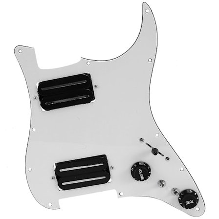 Dobbelt Spole Elektrisk Guitar Pickguard Pickup Loaded Fortrådet Scratch Plate 3-Segment Switch Velegnet