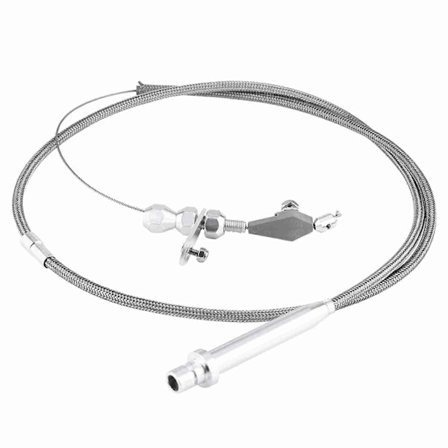 Til Chevy TH350 rustfrit stål flettet transmissions kick down kabel detent kickdown