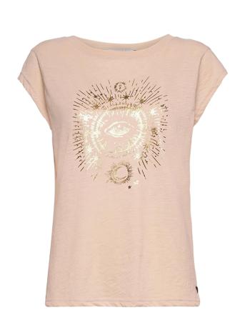 T-Shirt W. Tarot Print Pink Coster Copenhagen