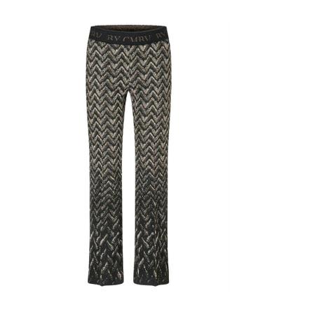 Cambio, Wide Trousers Czarny, Kobieta, Rozmiar: XL