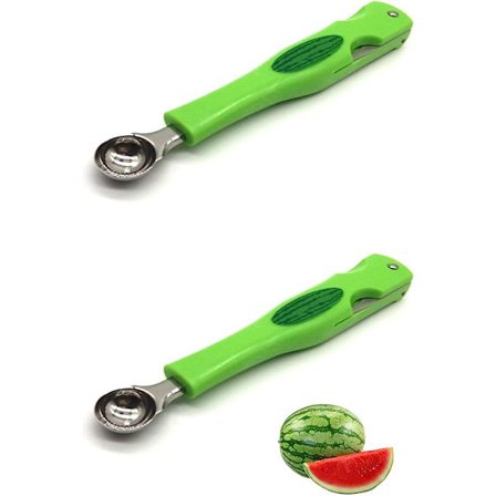 3 i 1 Vandmelondeler, Pulp Ske, Frugtkugleudgraver, Rustfrit Stål