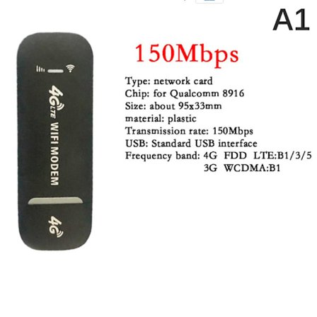 4G LTE Trådløs USB Dongle Mobilt Bredbånd 150 Mbps Modem Stick