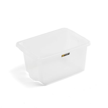 Förvaringsbox, 500x365x260 mm, 33 liter, transparent