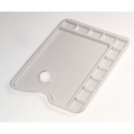 Stor rektangulær malepalett i plast
