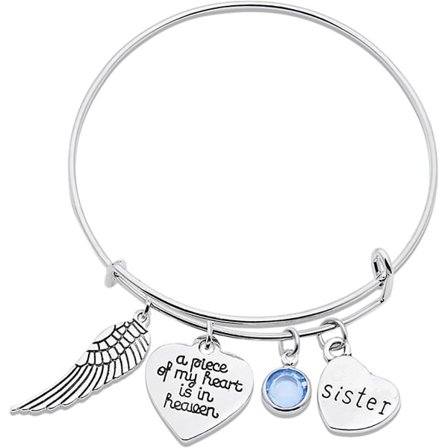 Familie Englevings Armbånd Et Stykke Av Mitt Hjerte, Dotter Pappa Mamma Bokstavsmatchende Smykkeband, Justerbart