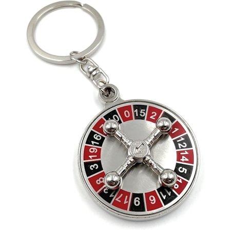 2013 Kasino Ruletti Peli Uhkapeli Metalli Avaimenperä Riipus Korut