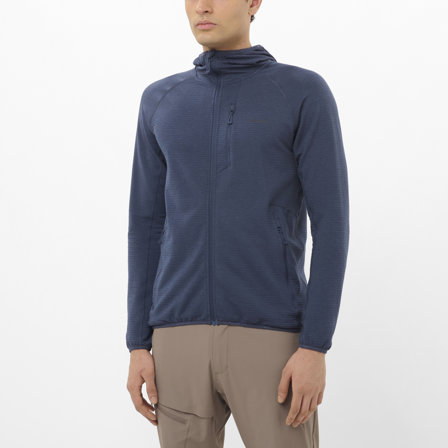 Salomon - Midlayer Bekleidung Sntial Lightwarm Hd M - Blue Nights