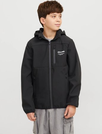 Jack & Jones Jjetheo Softshell Jacket Noos Jnr - Black - 176