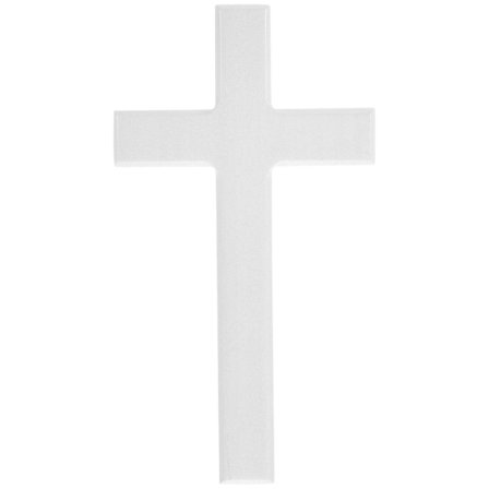 Väggkors dekoration hängande kors trä kyrka hängande kors dekoration (21.00X11.40X1.50CM, vit)