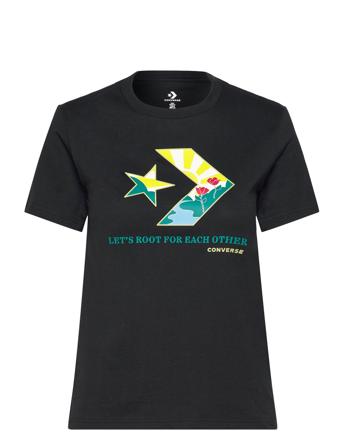 Star Chevron Infill Tee Sport T-shirts & Tops Short-sleeved Black Converse