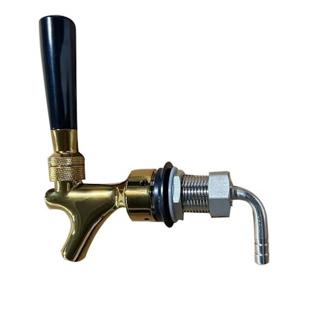Gyllene Metall Öl Kran Keg Kran för Shanks Torn Vinflaska Distributör Dispenser