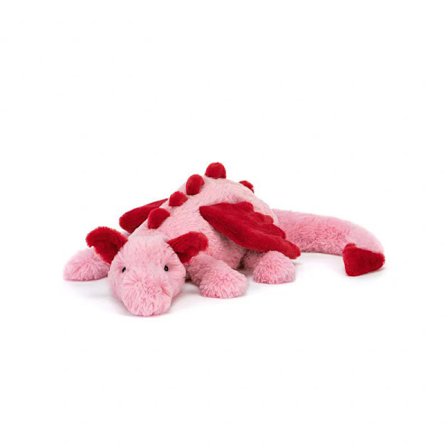 Jellycat Iso Vaaleanpunainen Lohikäärme Pehmolelu 66cm - Pehmoeläinlahja Lapsille