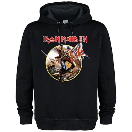 Iron Maiden Unisex Vuxen Trooper Iron Maiden Hoodie XL Svart