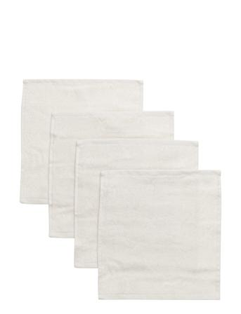 Washcloth 4-Pack Home Bath Time Towels & Cloths Cloths Creme Müsli By Green Cotton