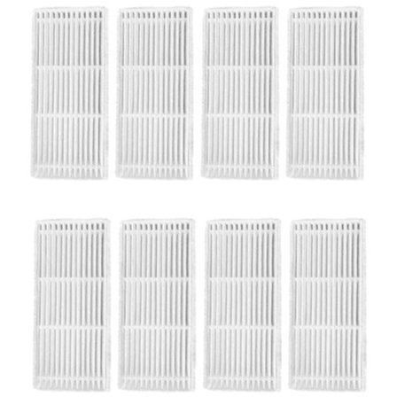 8 stk. HEPA-filter for VCR03 robotstøvsuger, tilbehør til robotstøvsuger