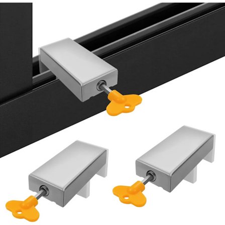 2 kpl Liukuovilukot Ikkunalukot, Lasten Turvallisuus Varkaudenesto Ovi Ikkunalukot