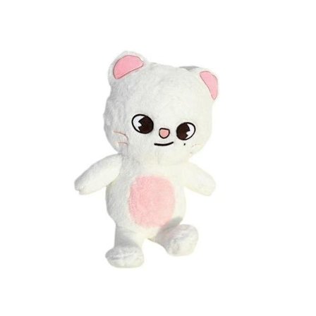【CJY】Stray Kids Plysjdukke 50cm | K-Pop Idol Blødt Fyldt Legetøj Gave* hvid kat*