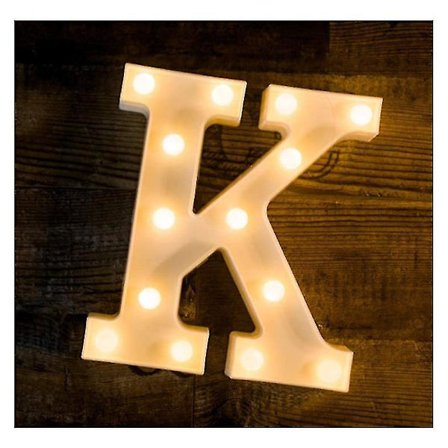 Led-bokstavlys, skilt, 26 alfabet, nattlys, bryllup, bursdagsfest