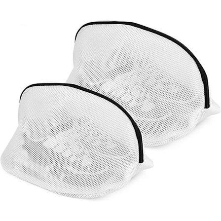 Set med 2 tvättpåsar för skor/sneakers med dragkedja, tvätt