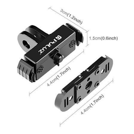 PULUZ snabbfäste magnetisk hopfällbar fingerbas, lämplig för GoPro HERO12 black/11 black mini/10 black/9 black/8 black/Max