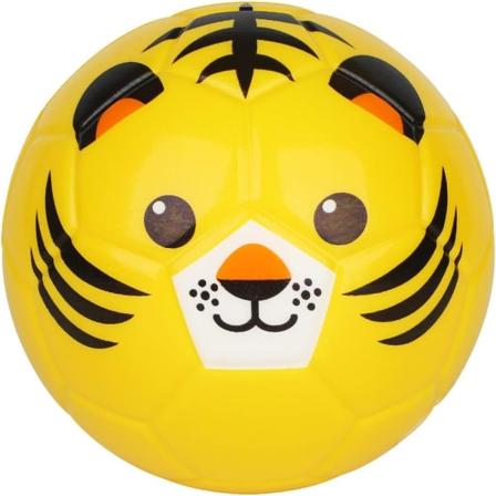 15,2 cm mini fodbold, sødt dyredesign, blød skumbold til børn, blød og fjederlet, perfekt størrelse til børn at lege med tiger