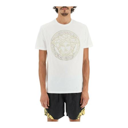 Versace t-shirt Hvid, Herre T-shirts, Størrelse: L
