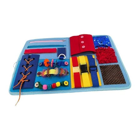 Fidget Tæppe til Ældre Pædagogisk Legetøj Sensorisk Legetøj til Spil Børn Seniorer