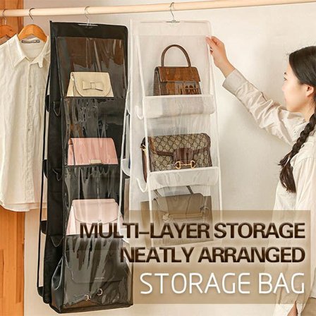 Vaatekaappi Kaappi Läpinäkyvä säilytyslaukku Käsilaukun säilytys