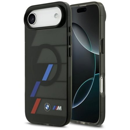 BMW M IML Metal Buttons Tricolor Lines MagSafe tapauksessa iPhone Air - musta