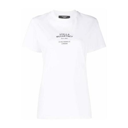 Stella McCartney, T-shirt Wit, Dames, Maat:S,Katoen,print