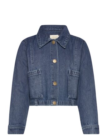 Jacket Denim Cropped Blue Creamie