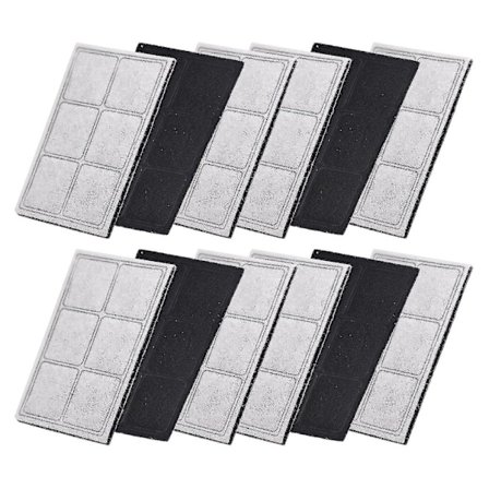 Kompatibel med Drinkwell Platinum Katt Vannfontene Filter 12 stk. Erstatningsfilter Hvit